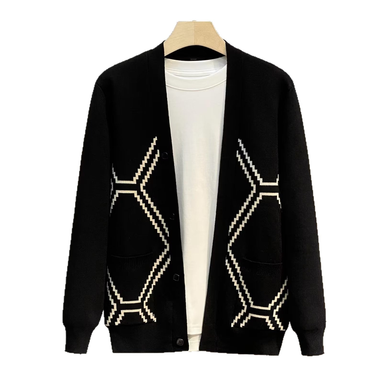 Men's Coat Light Luxury British Slim Sweater