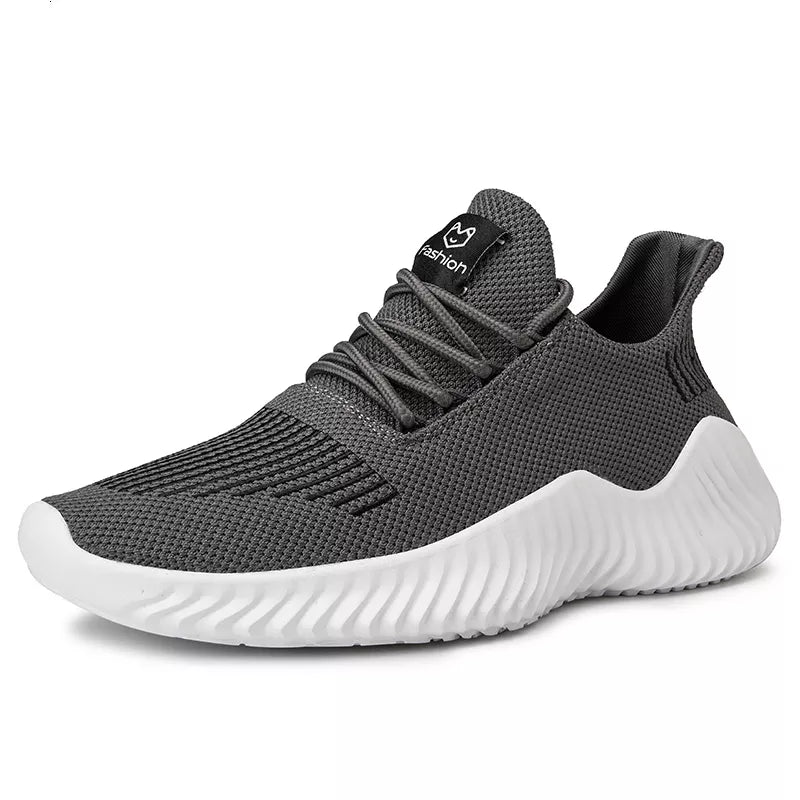 High Quality Male Sneakers Breathable White Fashion Casual Light Walking Shoes