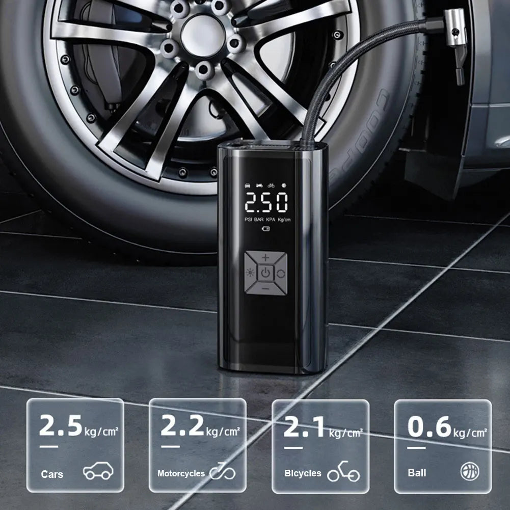 Car Air Compressor Electric Tire Inflator Pump 150PSI  for Motorcycle Bicycle Boat Tyre Balls Multifunction Tire Inflator