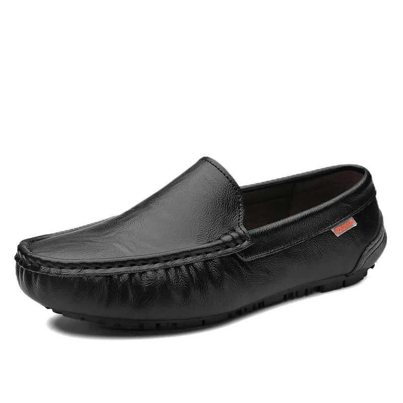 2025 Breathable Genuine Leather Men Loafers Fashion Casual  Business Driving Casual Shoes for Men Spring Autumn New Male Shoes