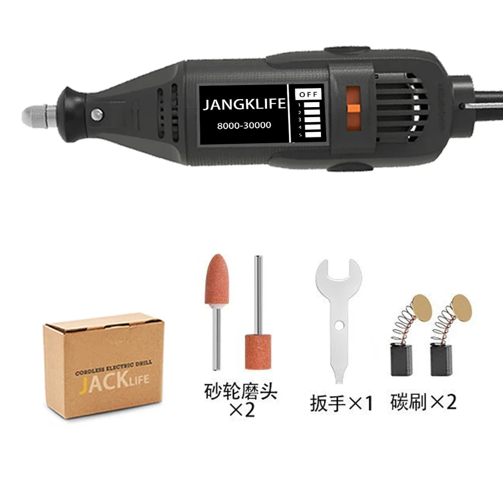 110V 220V Power Tools Electric Mini Drill  Grinder Engraver Polisher with Rotary Tools Set Kit