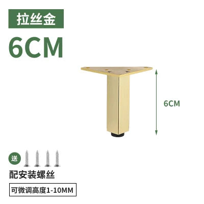 4PCS Adjustable Furniture Legs Metal Supporting Foot for Coffee Table Cabinet Chair Sofa Bed Furniture Hardware Feet Accessories