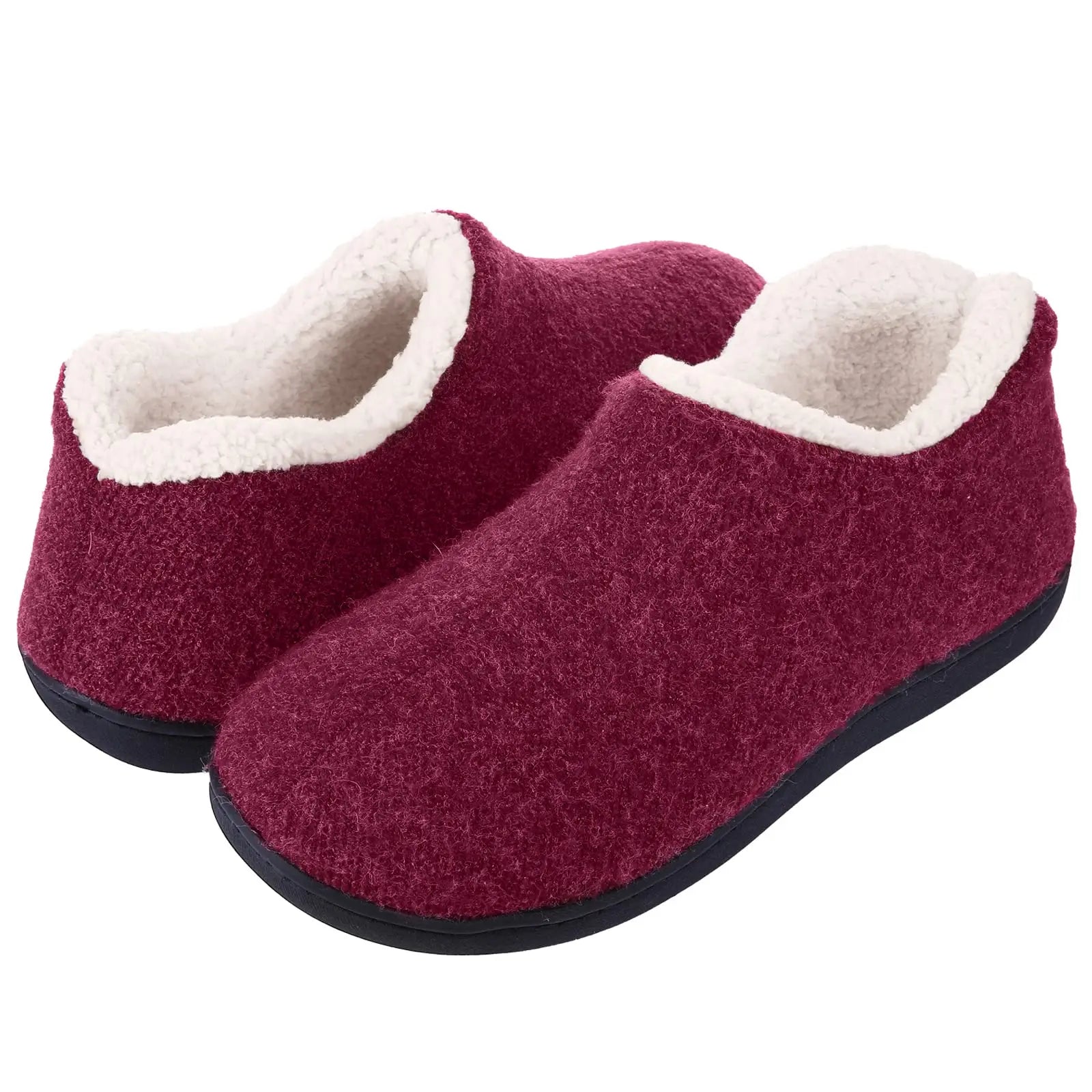 Comwarm Winter Plush Women Shoes Indoor Soft Fur House Slippers Cozy Breathable Women Shoes Outdoor Antiskid Warm Fur Slippers