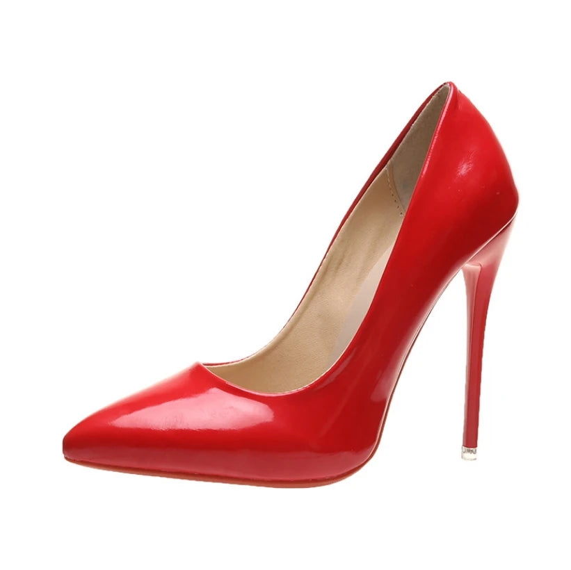 2023 Fashion High Heels 35-45 Plus Size Women Shoes 12cm Thin Stiletto Banquet Wedding Shoes Sexy Pointed Toe Ladies Party Shoes