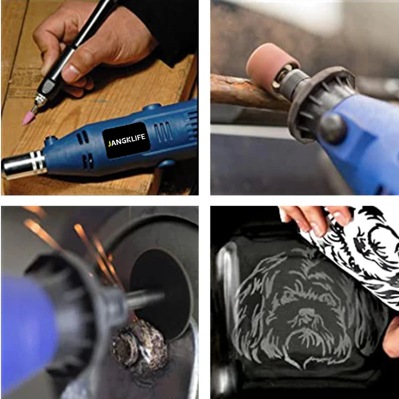 110V 220V Power Tools Electric Mini Drill  Grinder Engraver Polisher with Rotary Tools Set Kit