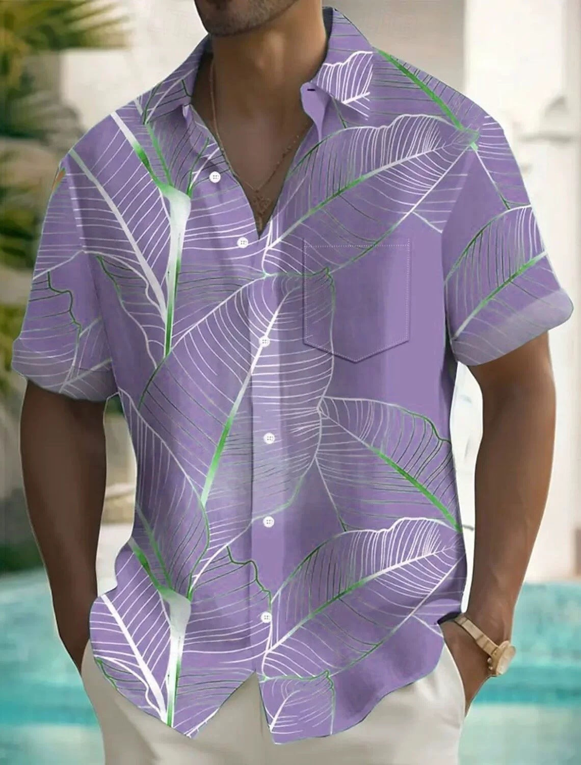 Men's 3D Printed Short-sleeved Shirt